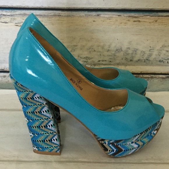 Shoes - Acedia DbDk Fashion Platform Peep Toe Shoes Sz 8